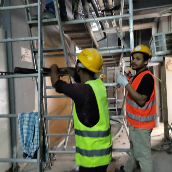 Installation work on going